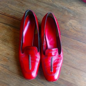 Vintage red heeled shoes